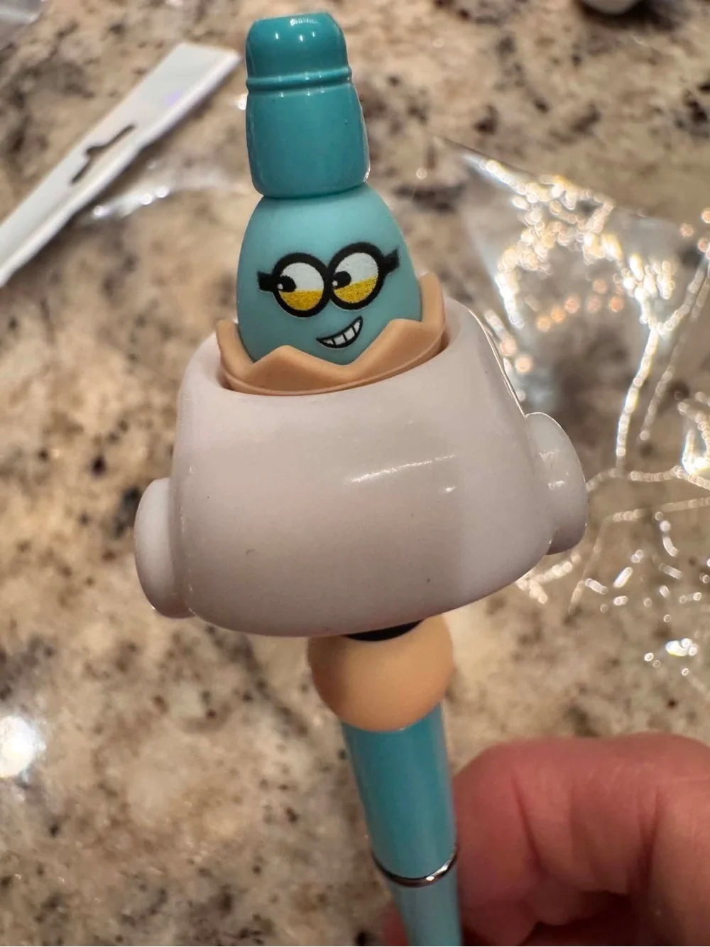 Hand Crafted decorative teal